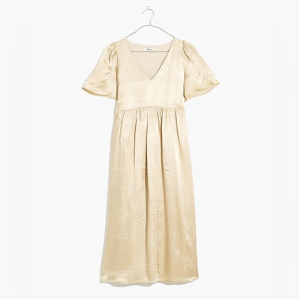 NWT Madewell Puff Sleeved Midi Dress
